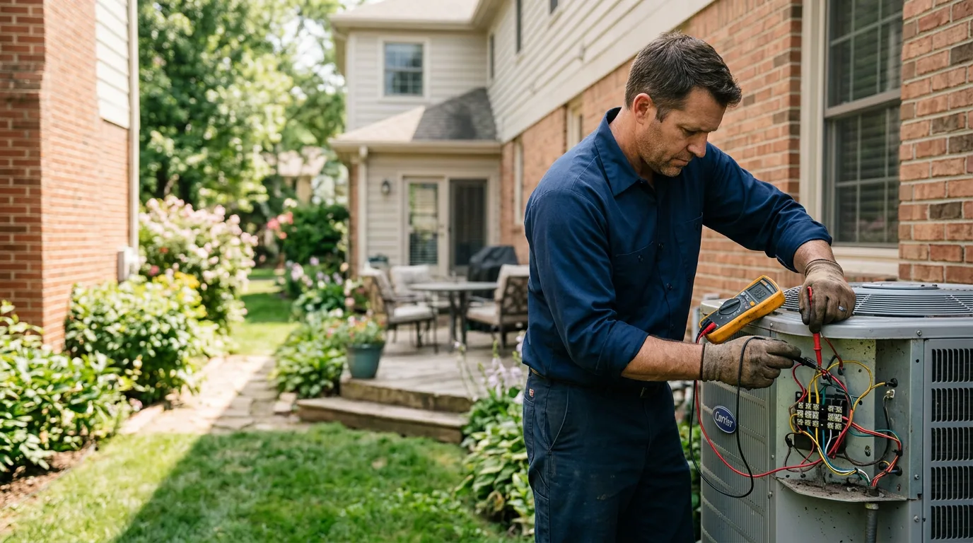HVAC technician working near Thurman, OH